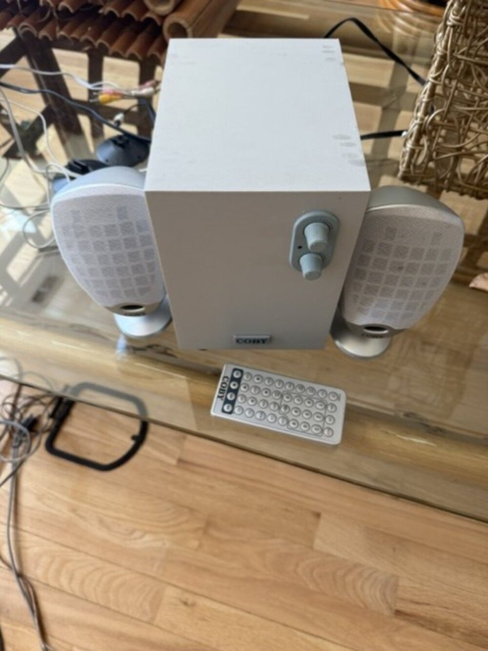 Vintage Coby A-103C 2.1 Speaker System w/Subwoofer